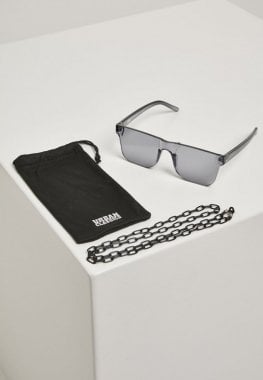 Sunglasses with straight bows and chain 4