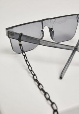 Sunglasses with straight bows and chain 6