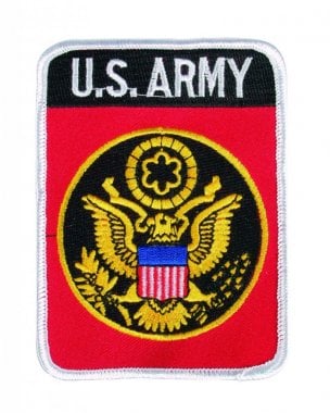 US Army fabric patch with adhesive