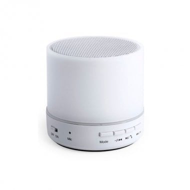Bluetooth loudspeaker with LED light USB 3W White 146086