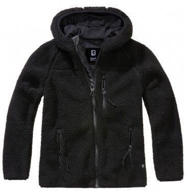 Teddyfleece zip jacket black - Ladies