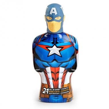 2-in-1 Gel and Shampoo Avengers Capitán América Cartoon (475 ml)