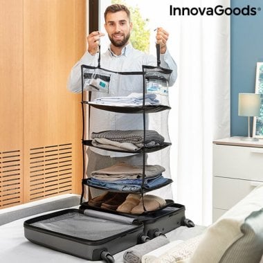 Foldable, Portable, Shelving Unit for Organising Luggage Sleekbag InnovaGoods