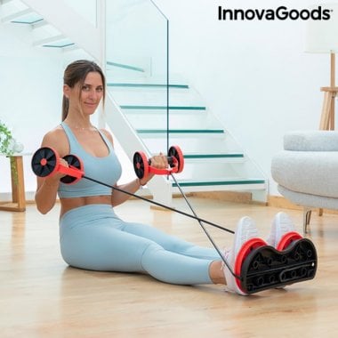 Abdominal Roller with Rotating Discs, Elastic Bands and Exercise Guide Twabanarm InnovaGoods 3