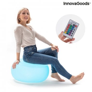 Inflatable Seat with Multicolour LED and Remote Control Pulight InnovaGoods 9