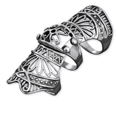 Armor Finger ring in stainless steel