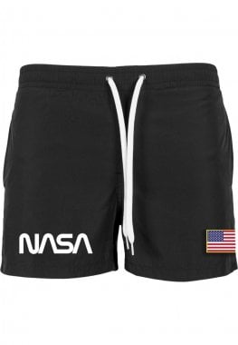 Swimsuit with NASA print mens flag