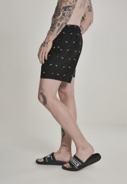 Swim shorts with embroidered sharks 5