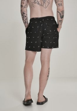 Swim shorts with embroidered sharks 6