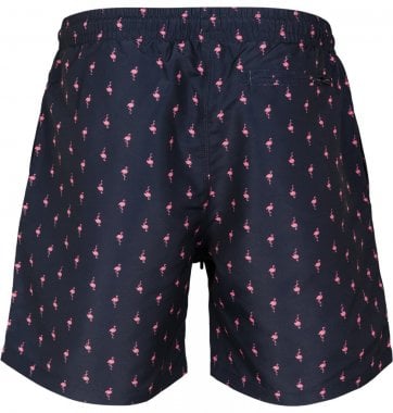 Swim shorts with pink flamingos men 3