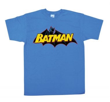 Batman Retro Logo t-shirt blå
