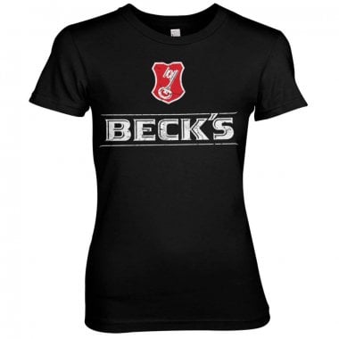 Beck's Washed Logo Pige T-shirt 1