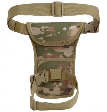 Leg bag with MOLLE system camo 14