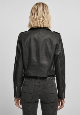 Biker leather jacket women 14