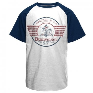 Budweiser Bear & Claw Baseball T-Shirt 1