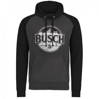 Busch Beer BW Washed Logo Baseball Hoodie 1