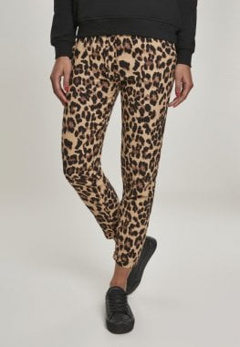 Trousers with leopard pattern ladies