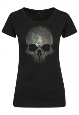 Camo skull T-shirt ladies