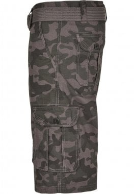 Cargo shorts with belt camouflage 5