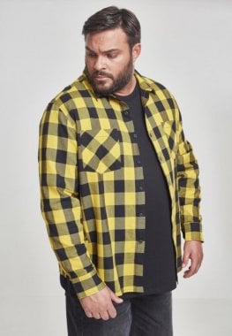 Flannel shirt black/yellow 104