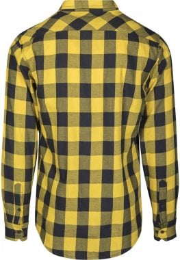 Flannel shirt black/yellow 111
