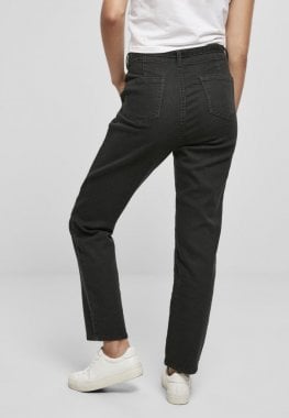 Chinos with high waist lady back