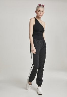 Women's top with a shoulder strap black