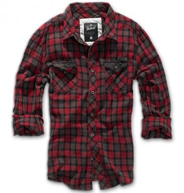 Ducan checkered shirt red 2