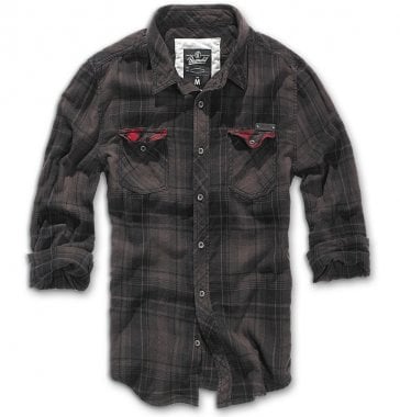 Ducan checkered shirt black 2