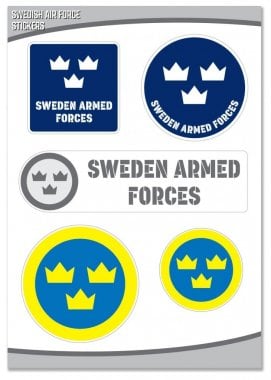 Swedish Airforce Sticker Set
