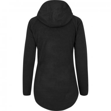 Fleece jacket lady with hood black 2