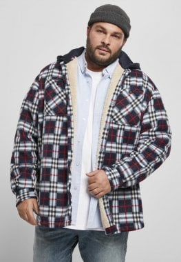 Fleece jacket with teddy lining men plus size