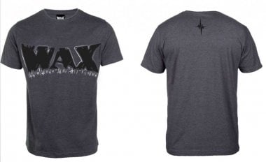 WAX grå logo t-shirt fram och bak