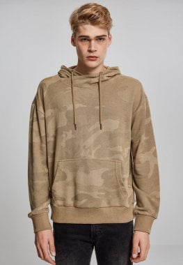 Camo hoodie with high neck 28