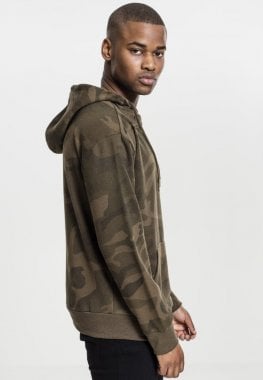 Camo hoodie with high neck 6