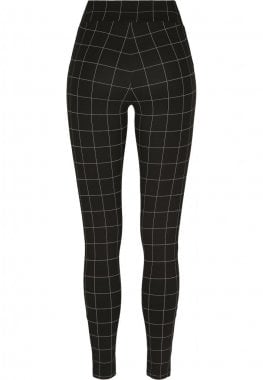 High leggings with checkered pond back