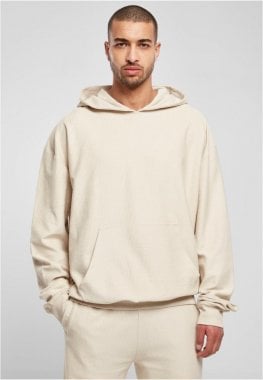 Hoodie in ribbed terry cotton for men 5