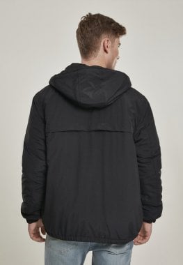 Jacket with hood sir black back