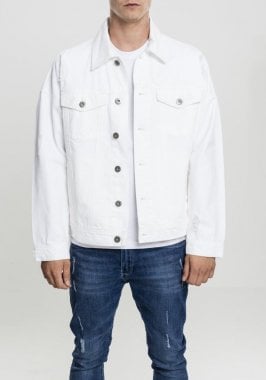 Jeans jacket with worn out fabric 4