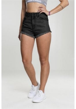Jeans shorts with high waist 1
