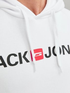 JJ white logo hoodie men 5
