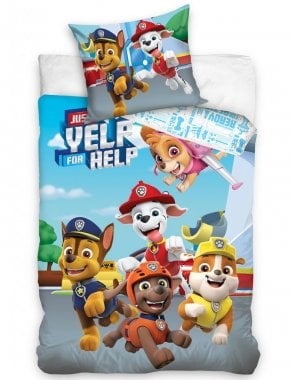 Just yelp for help Paw Patrol duvet cover set
