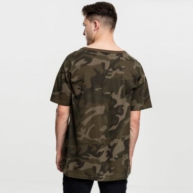 Camouflage Oversized T-shirt olive camo back
