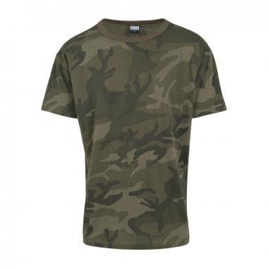 Camouflage Oversized T-shirt olive camo simple