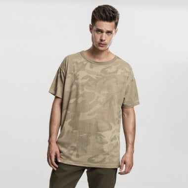 Camouflage Oversized T-shirt sand camo front