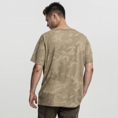 Camouflage Oversized T-shirt sand camo back
