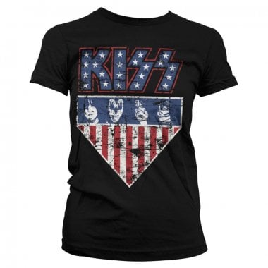 KISS Stars & Stripes girly t-shirt 1