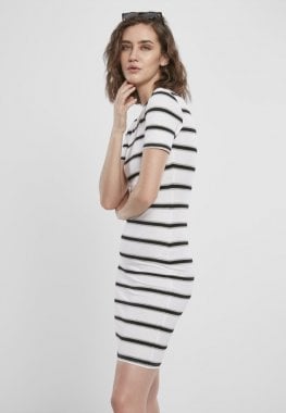 Dress with stripes grey