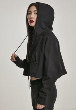 Short hoodie in oversize model lady sleeve