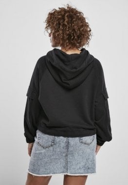 Short hoodie with arm pocket lady 13